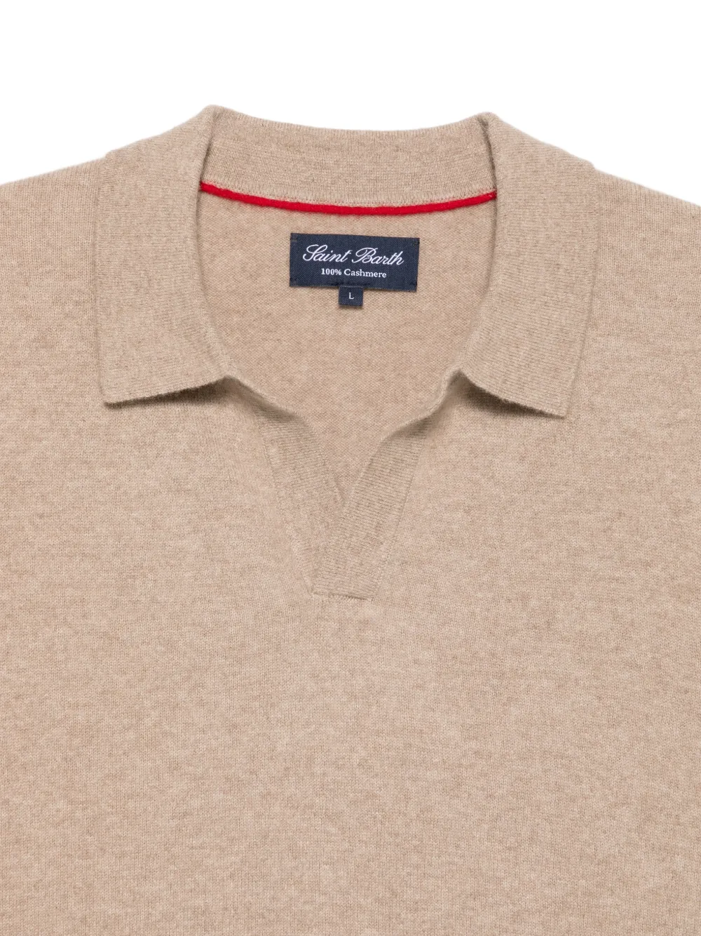 MC2 Saint Barth cashmere polo-collar sweater Beige
