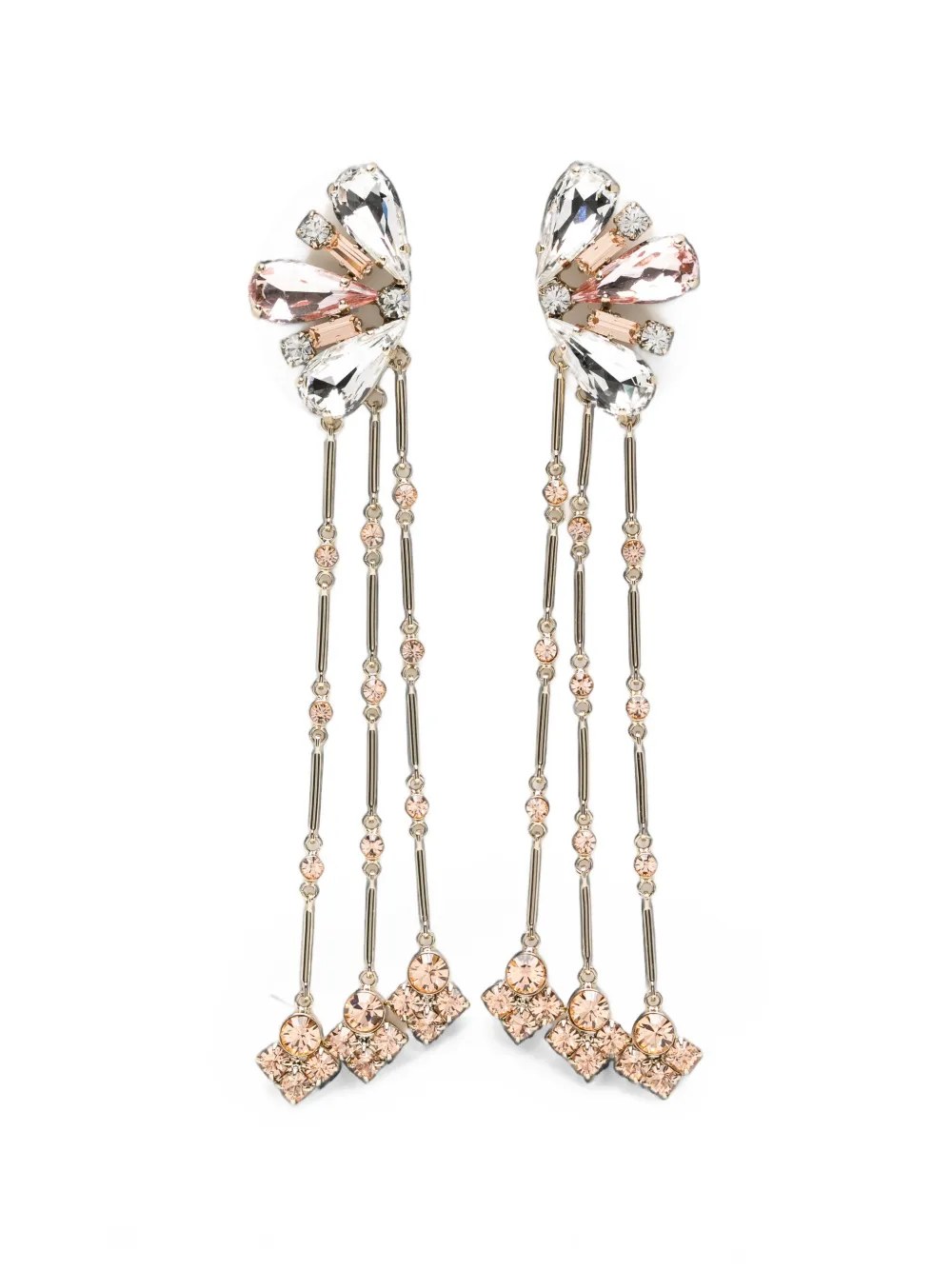Rabanne crystal-embellished drop earrings