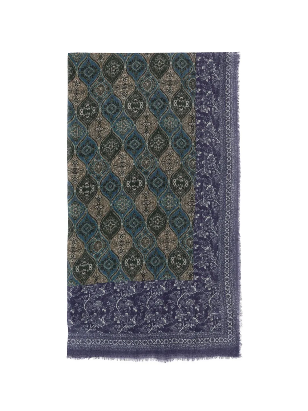 SGOMBERO CANTINE paisley-print floral-print scarf - Blu