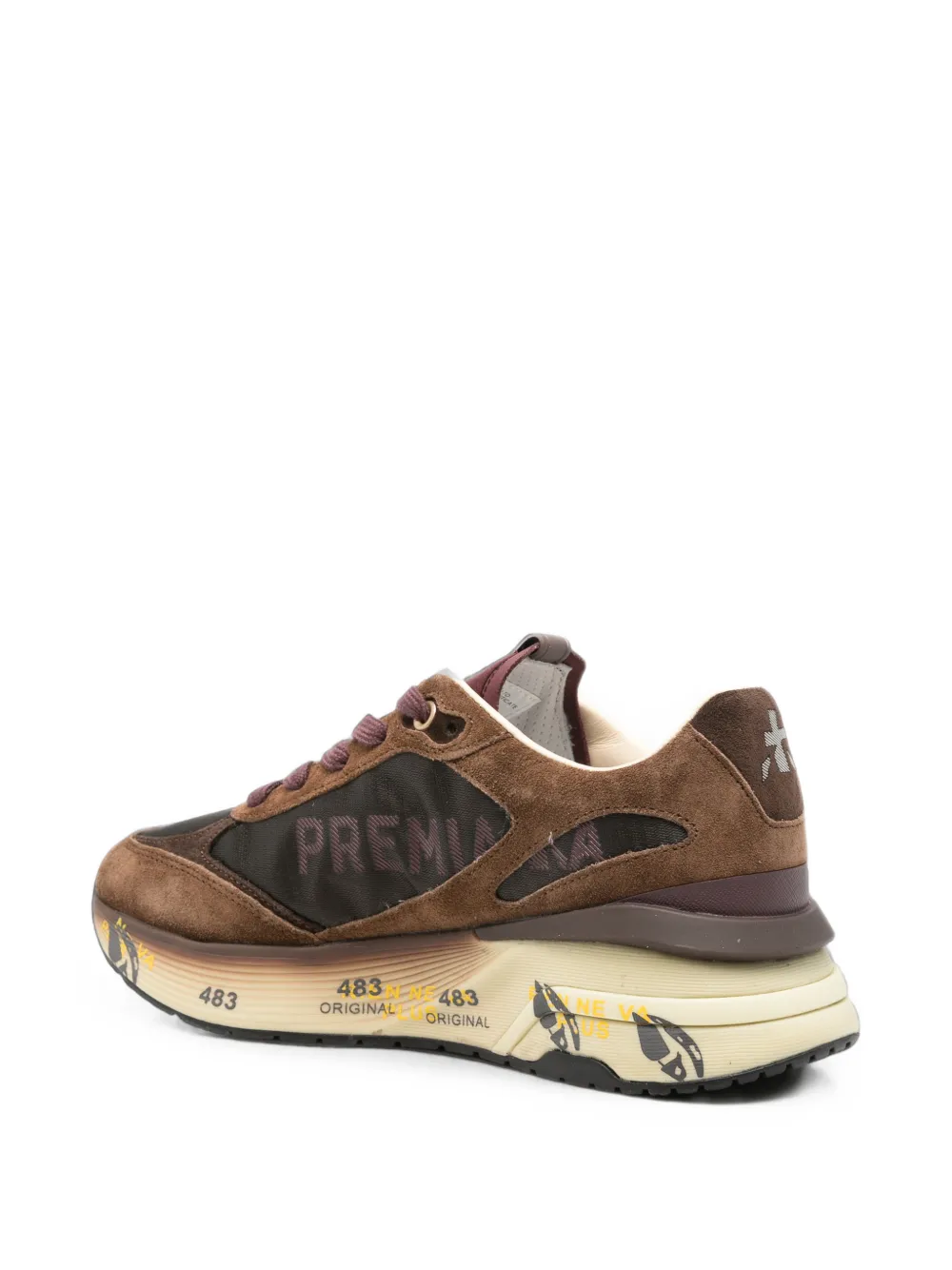 Premiata Moe Run panelled sneakers Bruin