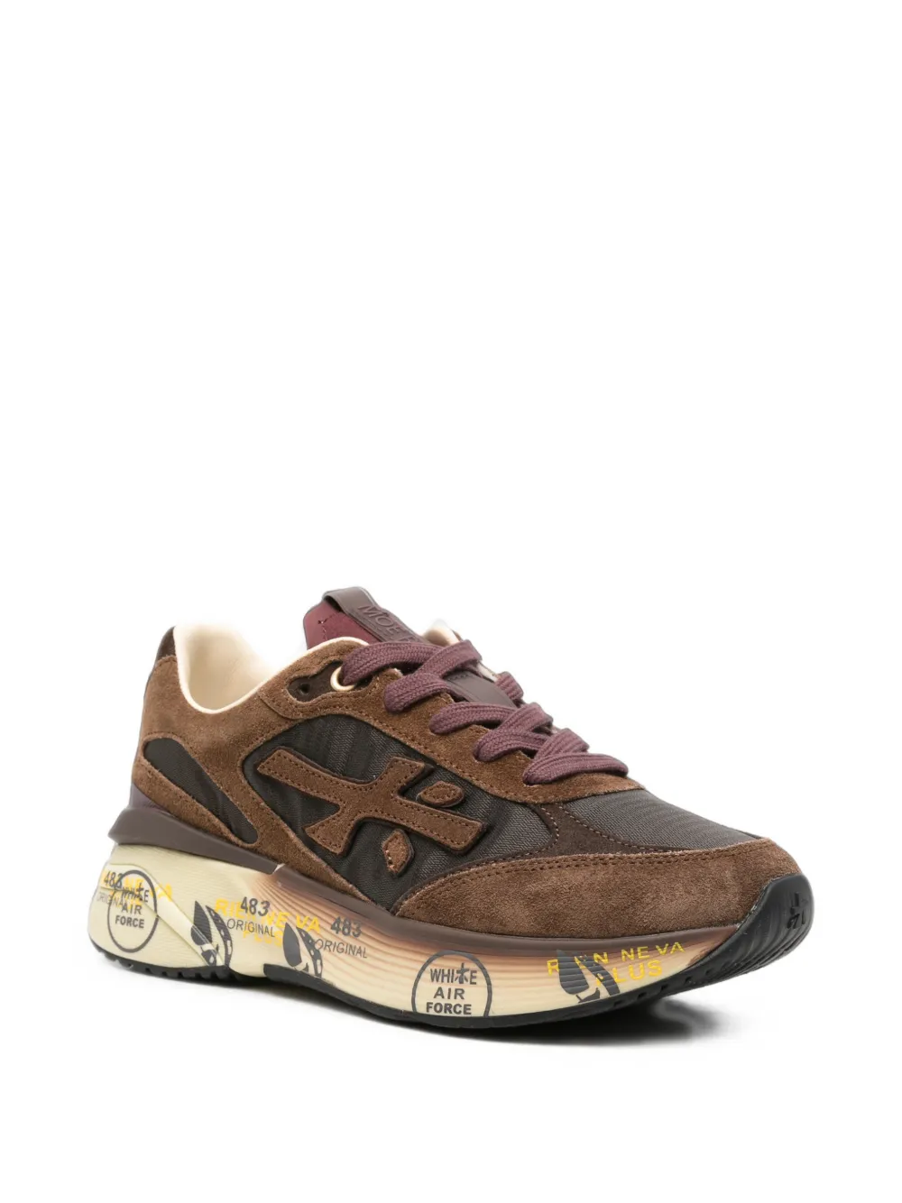 Premiata Moe Run panelled sneakers Bruin