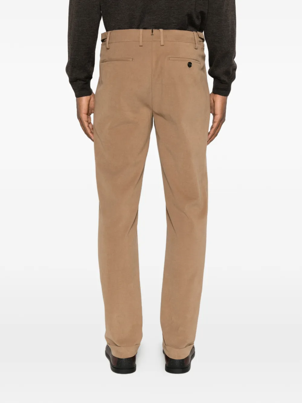 Berwich Retro Long straight plooibroek Bruin