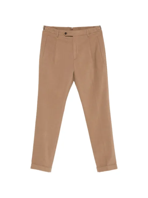 Berwich Retro Long pleated straight-leg trousers