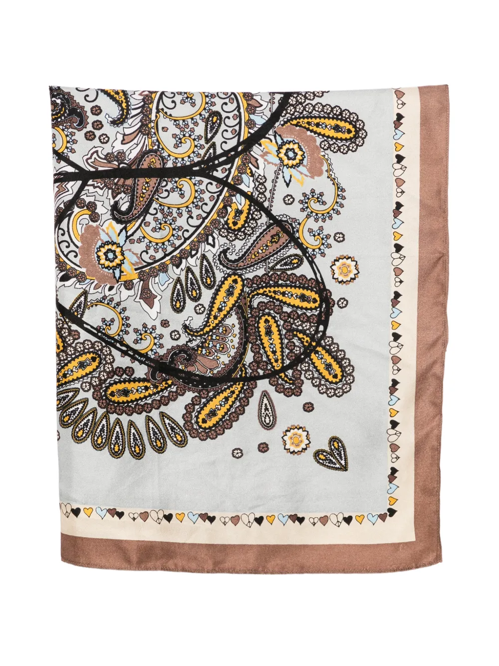 SGOMBERO CANTINE paisley-print silk scarf - Blau