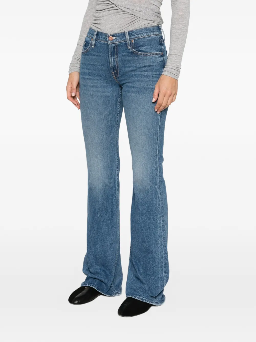 MOTHER The Jinx Heel flared jeans Blauw