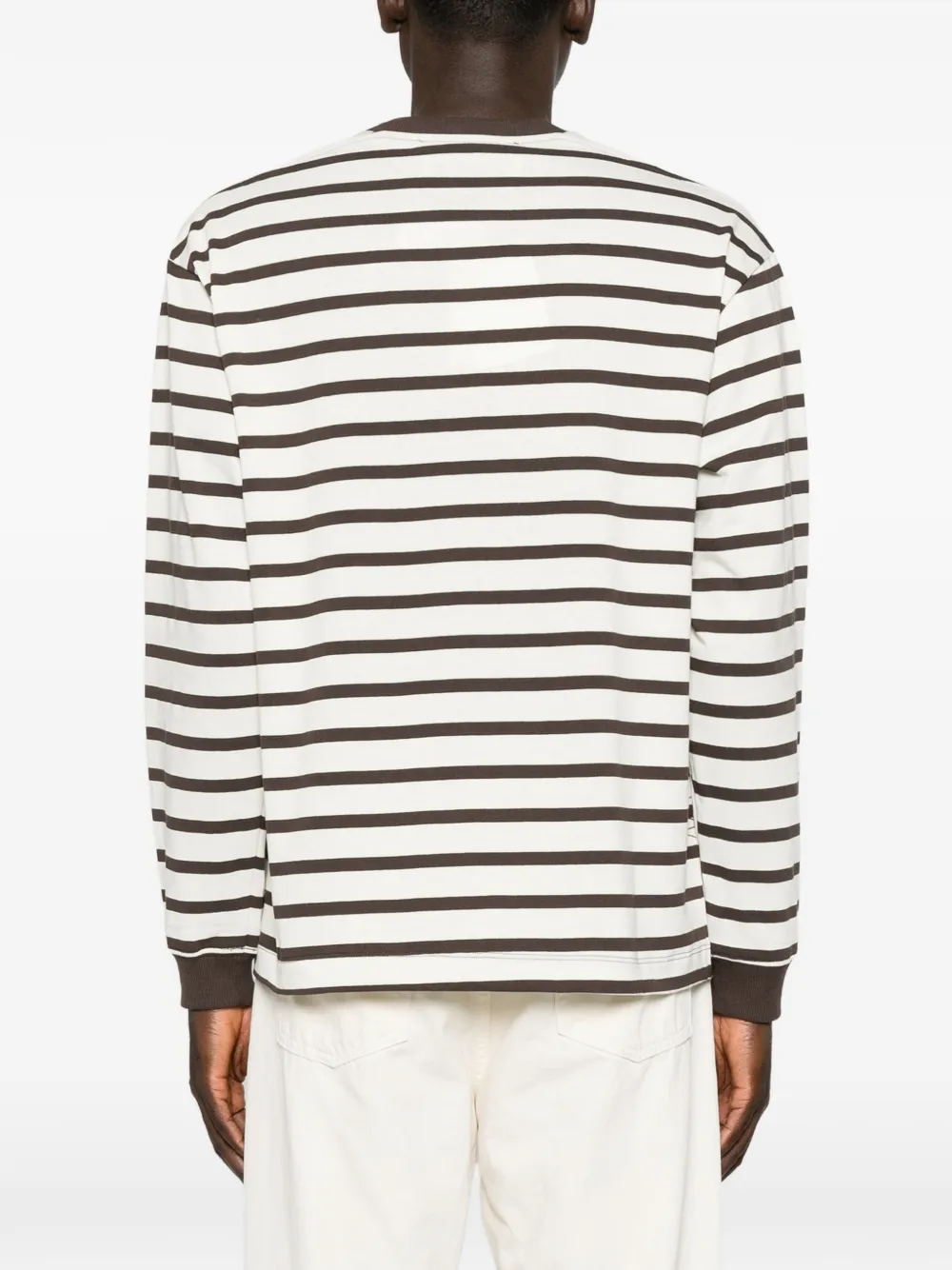AMARANTO Gestreept T-shirt met lange mouwen Beige