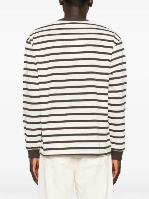 AMARANTO  striped long-sleeve T-shirt