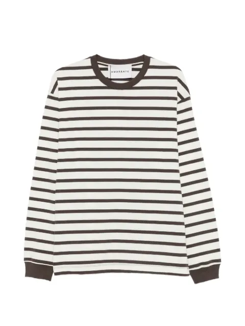 AMARANTO  striped long-sleeve T-shirt