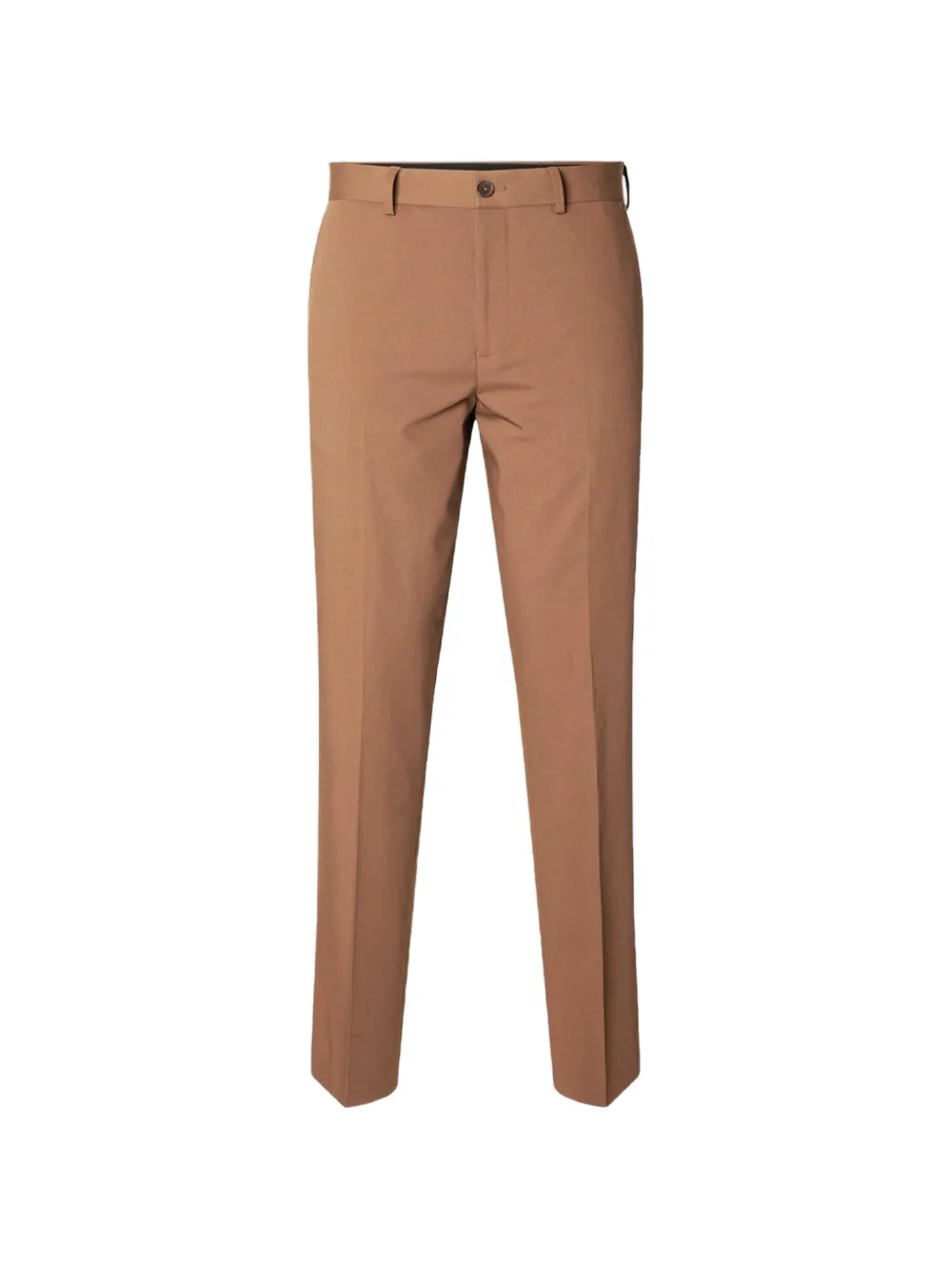 SELECTED belt-loops slim-fit trousers - Toni neutri