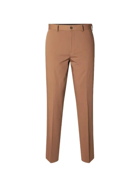 SELECTED belt-loops slim-fit trousers