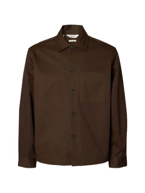 SELECTED heavy-twill overshirt