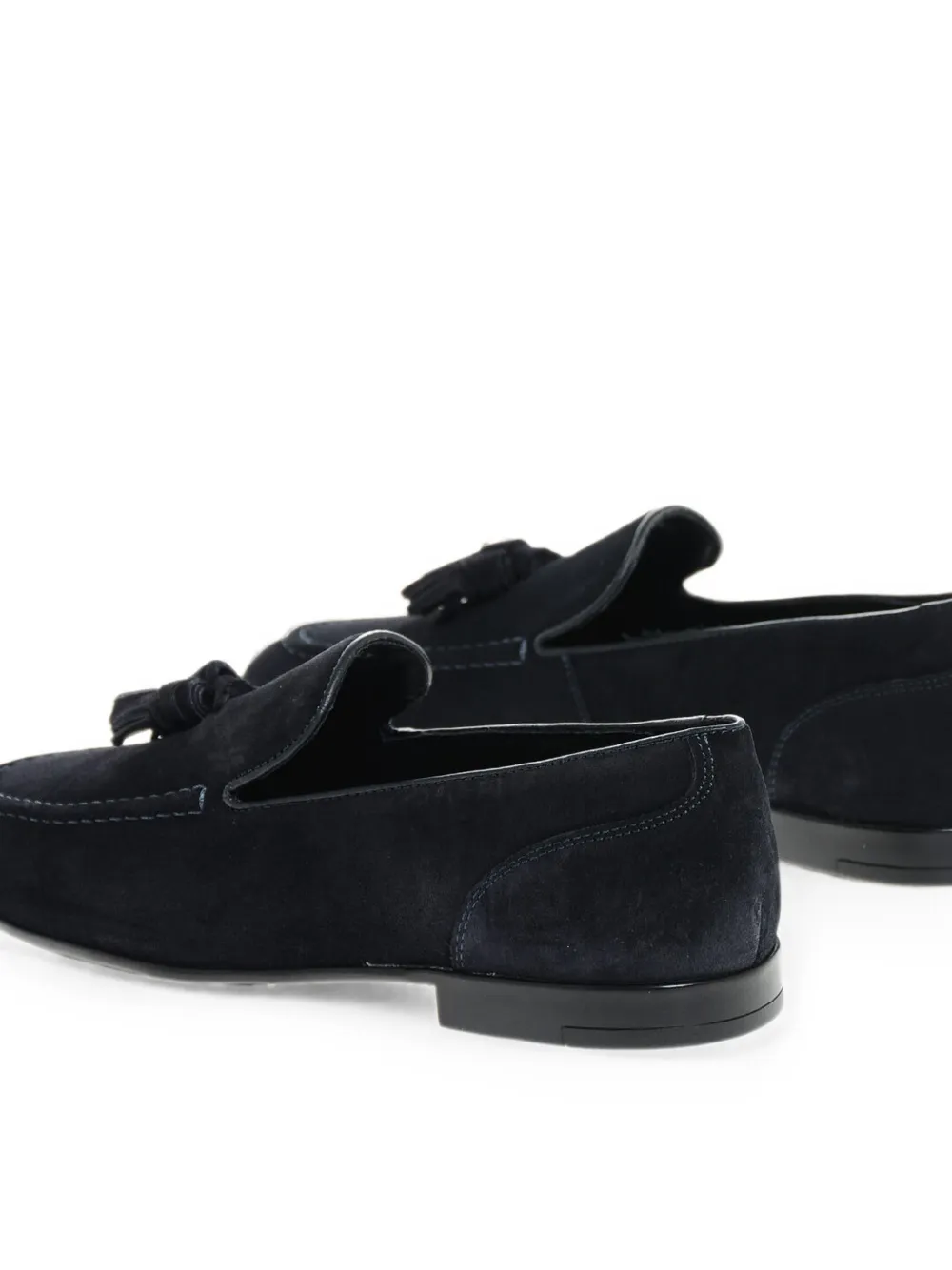 Corneliani tassel suede loafers Blauw