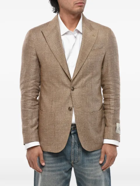 Corneliani CC Collection single-breasted peak-lapel blazer