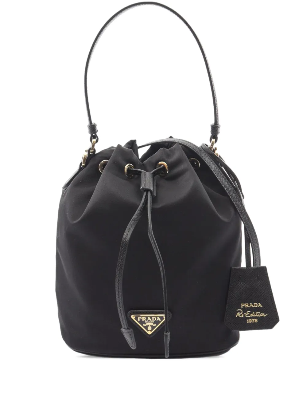Prada Pre-Owned 2013-2026 mini RE Nylon RE Edition 1978 Beuteltasche - Schwarz