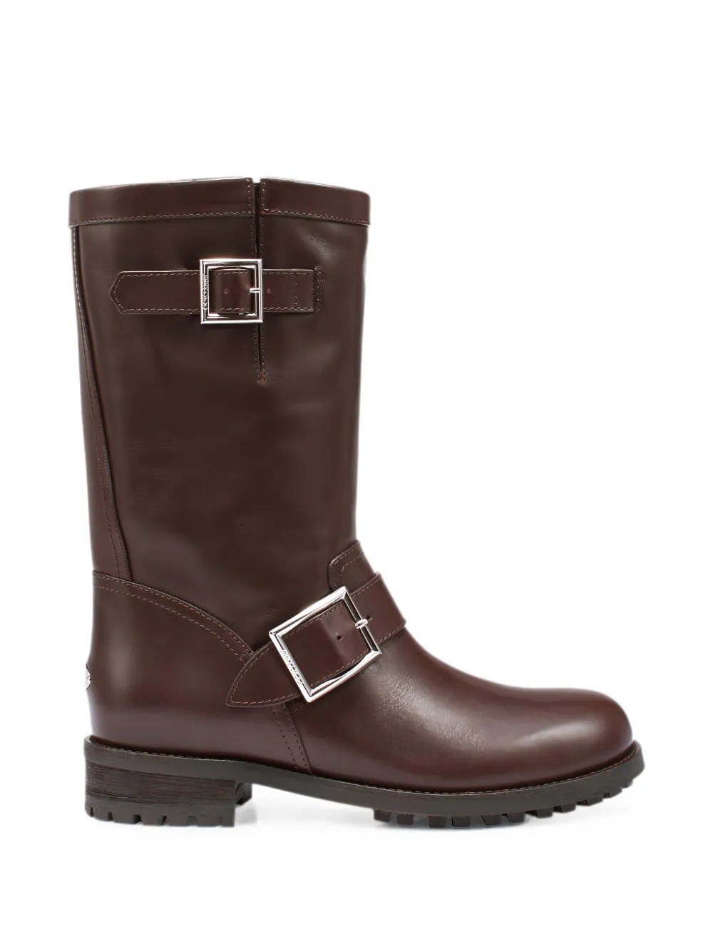 Jimmy Choo Biker buckle-fastening boots Bruin