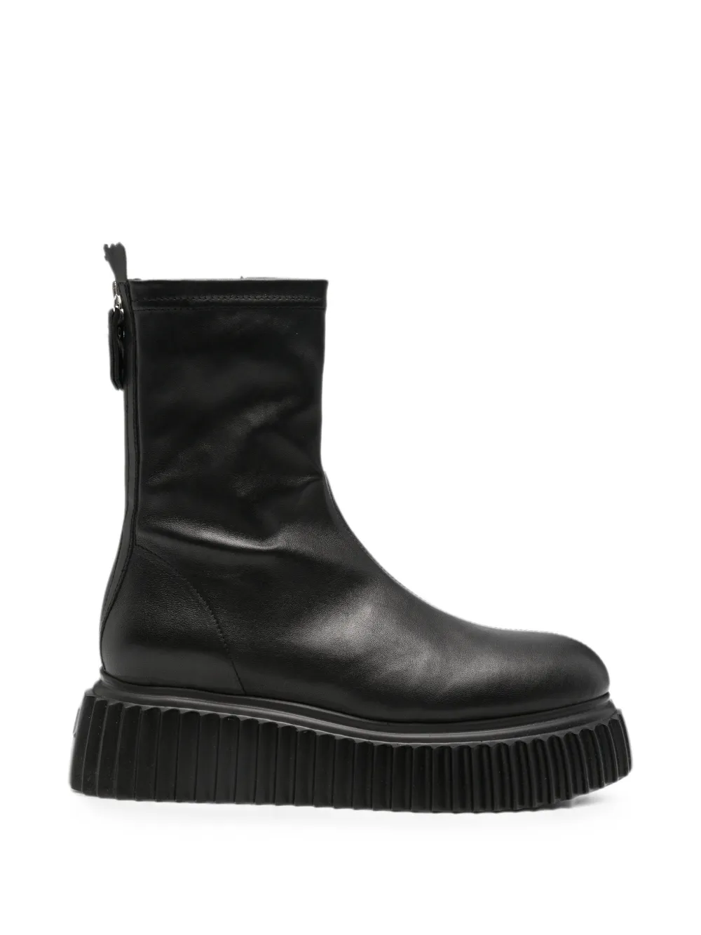 AGL platform-heel ankle boots Zwart