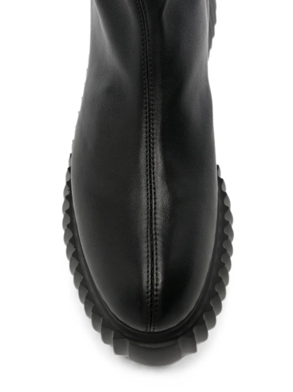 AGL platform-heel ankle boots Zwart