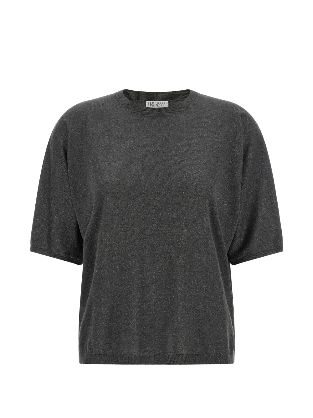 Brunello Cucinelli Sparkling short-sleeve sweater - Grigio