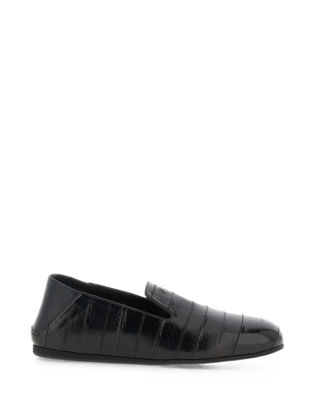 Giuseppe Zanotti Rupert 10 glossy eel-skin loafers - Black