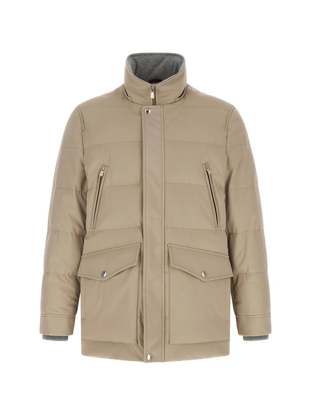 Brunello Cucinelli Gewatteerde parka Beige