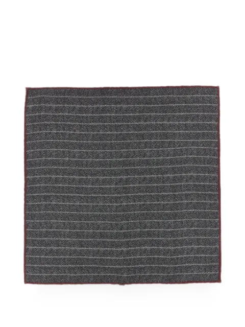Brunello Cucinelli pinstripe hand-rolled pocket square