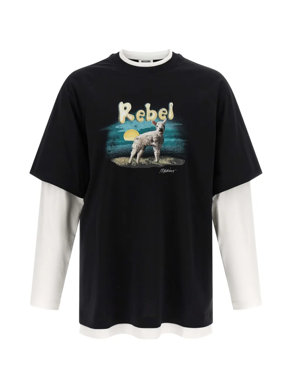 Moschino Rebel graphic-print T-shirt - Nero