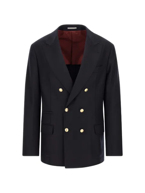 Brunello Cucinelli double-breasted virgin wool blazer