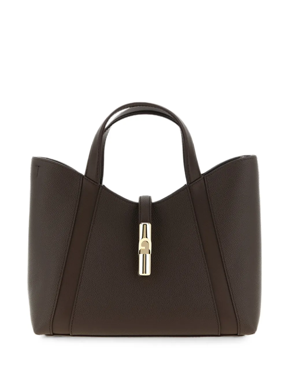 Furla Small Goccia leather tote bag - Brown