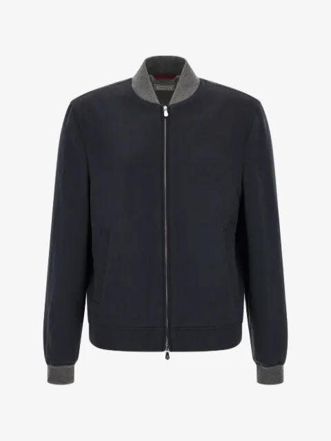 Brunello Cucinelli chamarra bomber con cierre