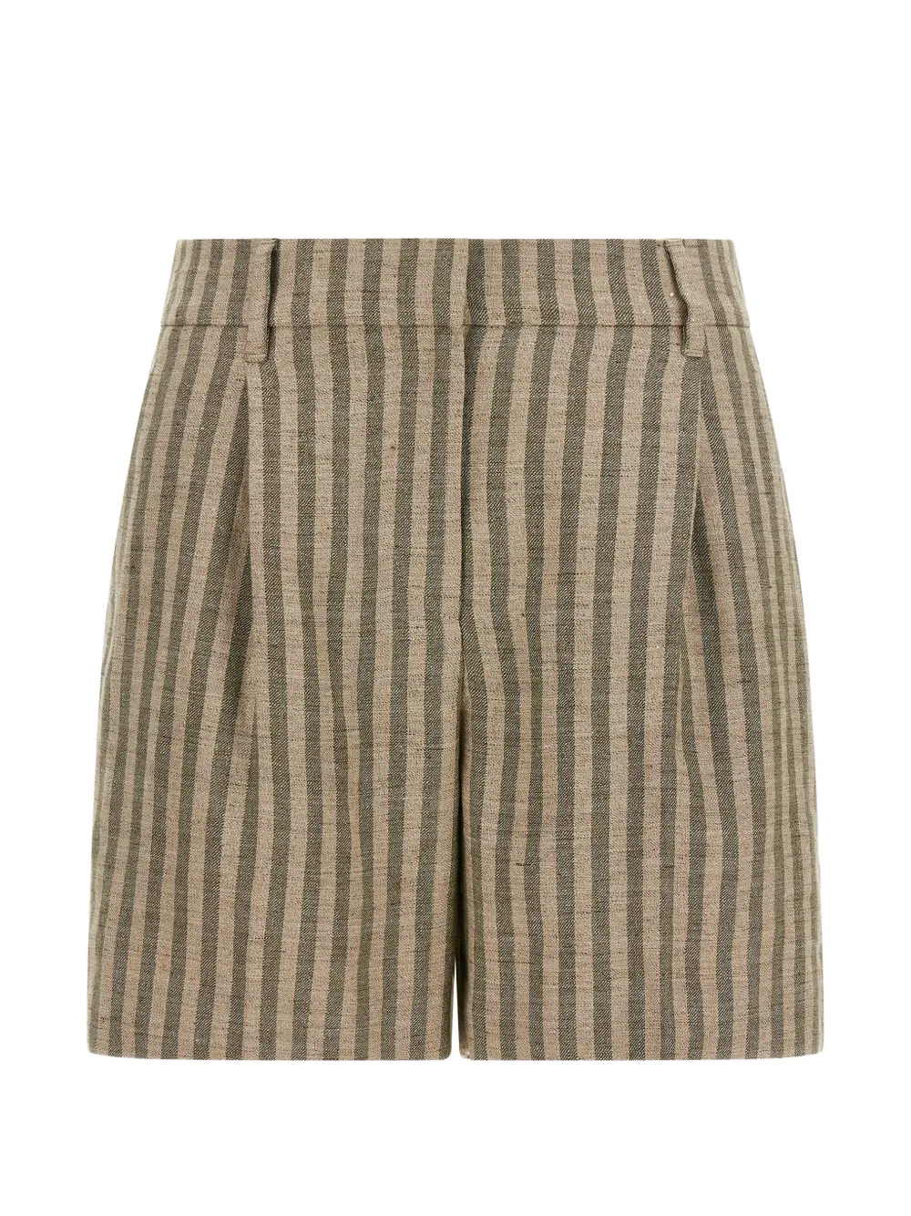 Brunello Cucinelli striped pleated shorts - Neutrals