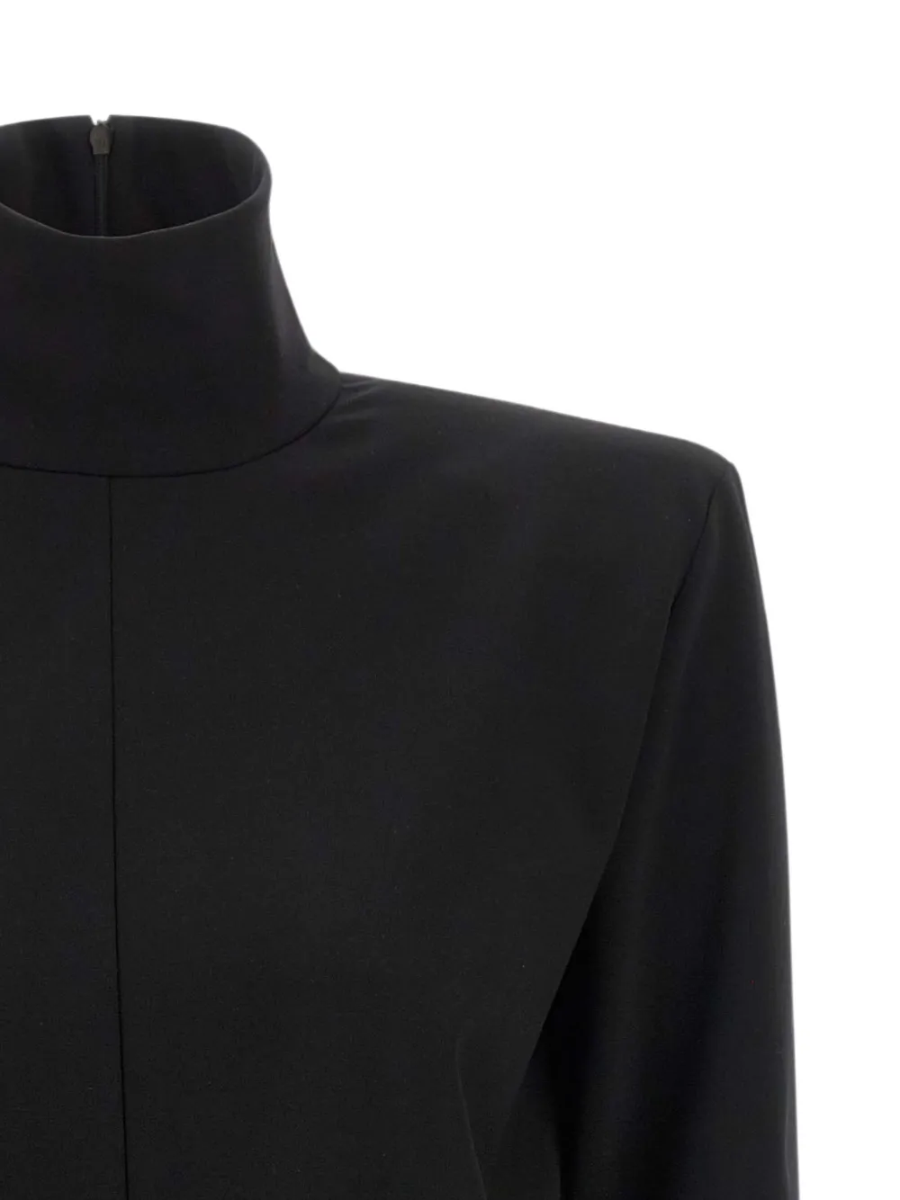 The Attico Gedrapeerde mini-jurk met uitgesneden details Zwart