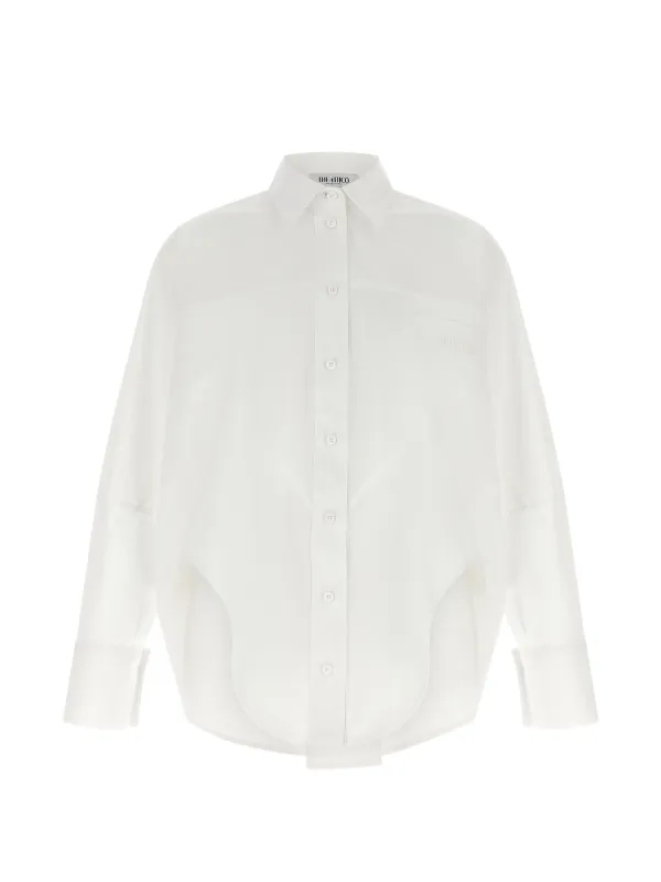 The Attico Paneled Shirt in White