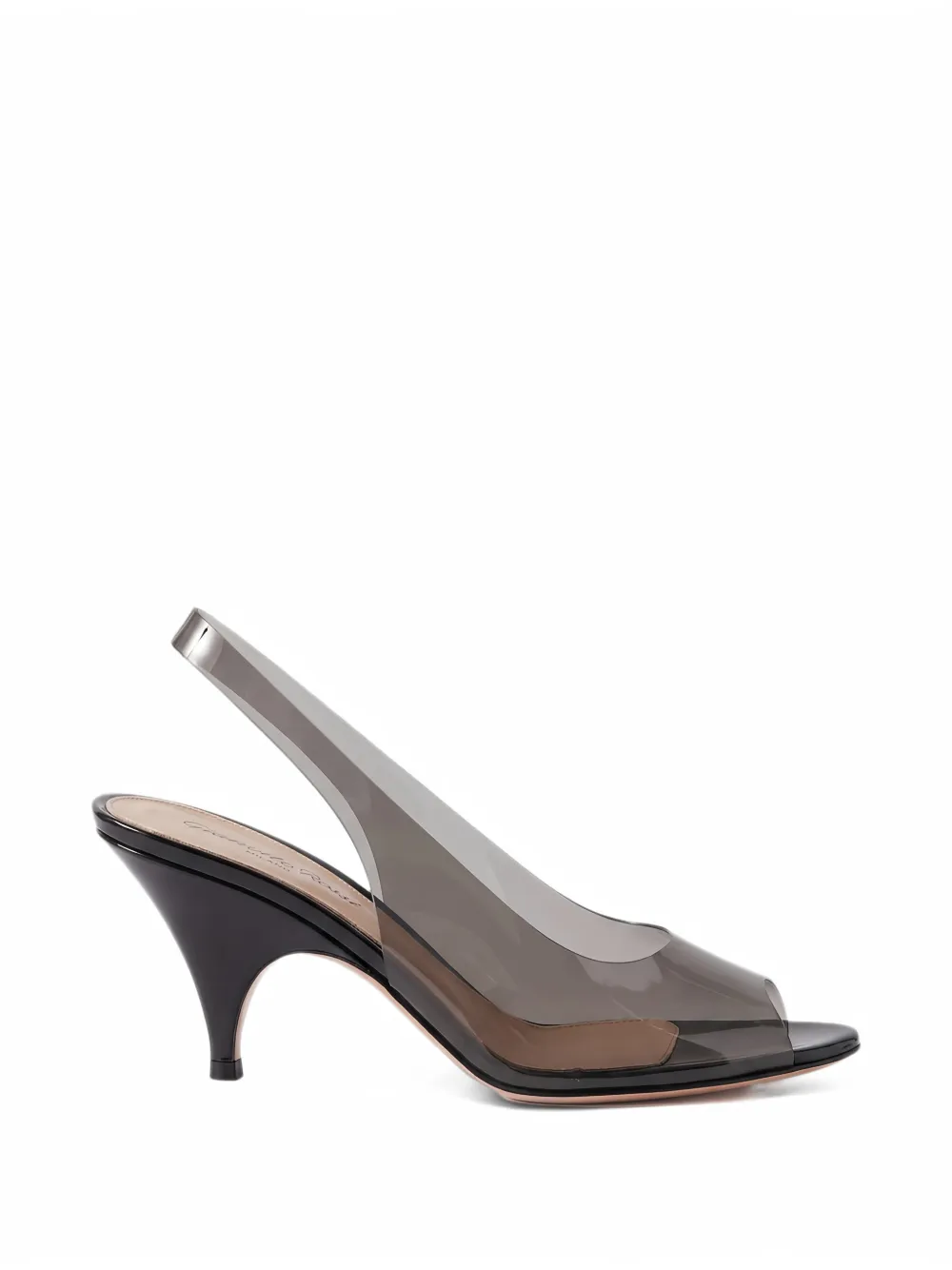 Gianvito Rossi transparent slingback pumps - White