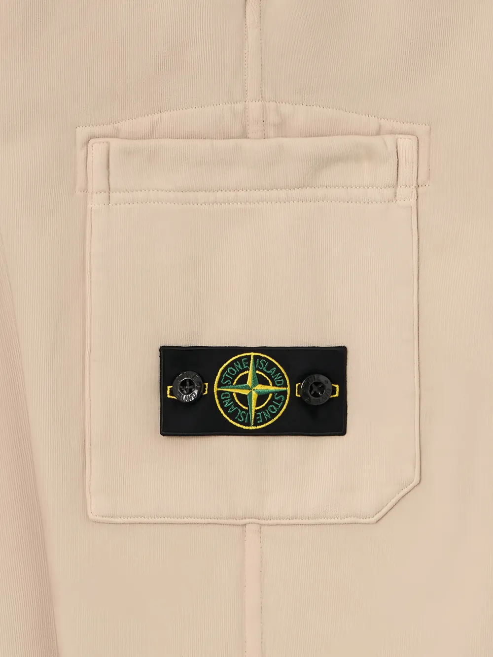 Stone Island Junior Trainingsbroek met logopatch Beige