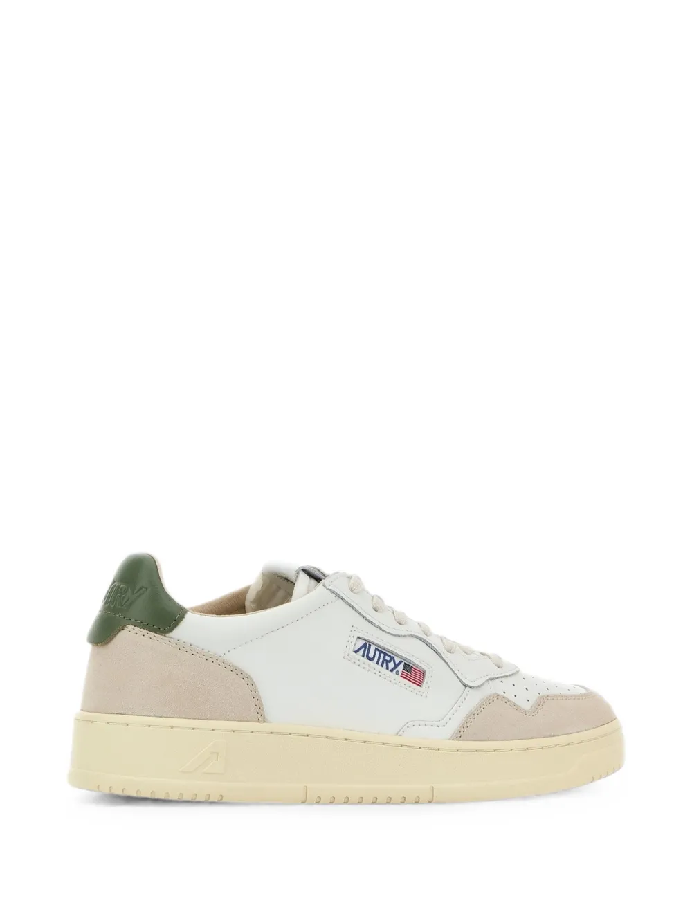 Autry Medalist suede-panel sneakers Wit