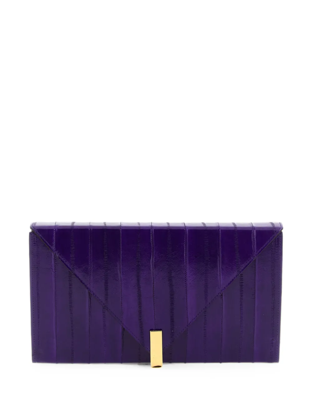 Giuseppe Zanotti Tuxedo panelled clutch bag - Purple