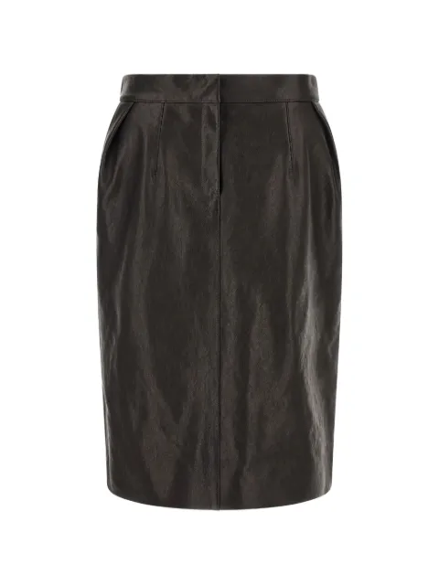 Magda Butrym falda midi con diseño plisado