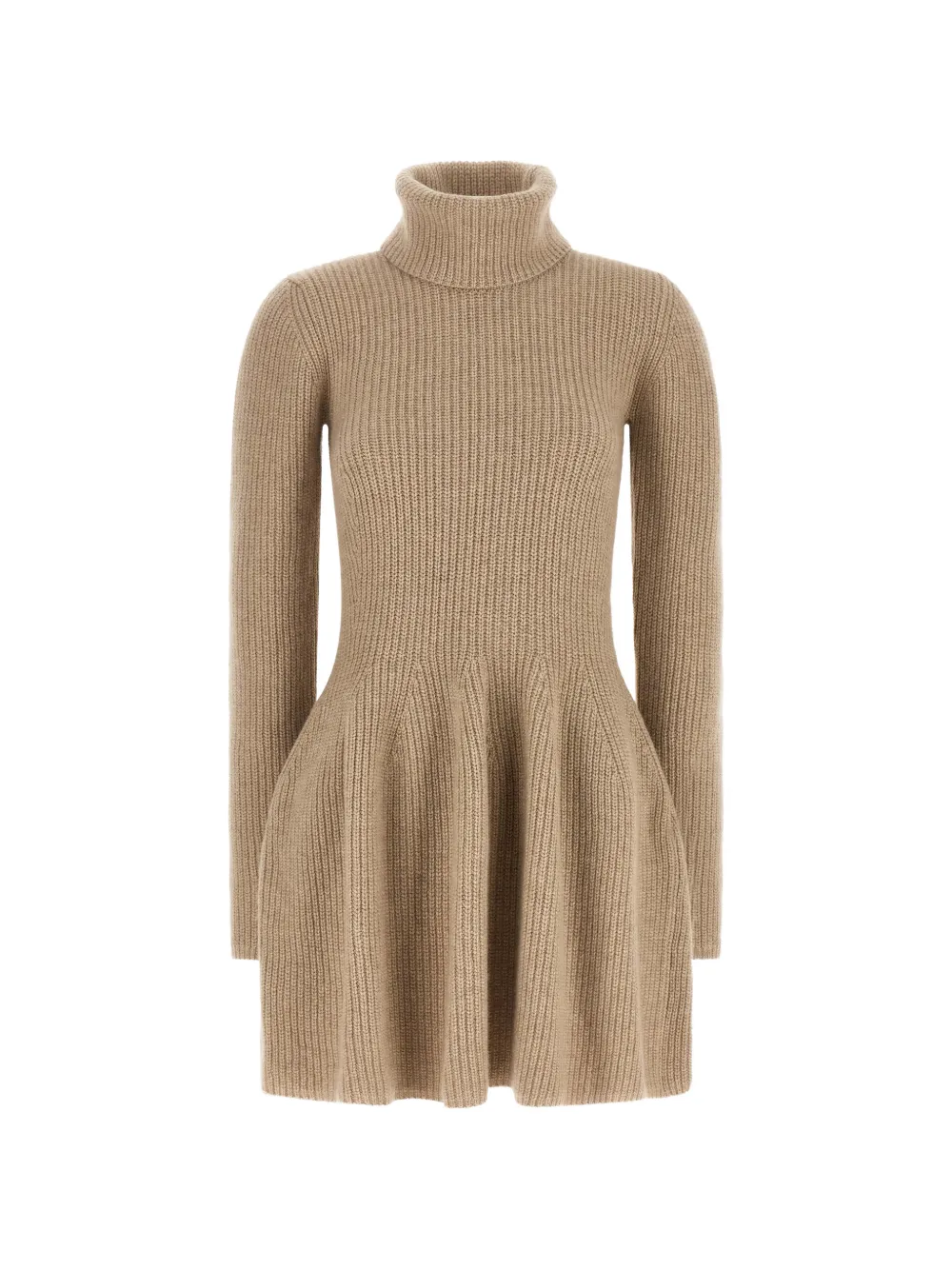 Magda Butrym ribbed-knit cashmere mini dress - Toni neutri