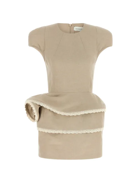 Magda Butrym rosette-detail lace-trimmed mini dress