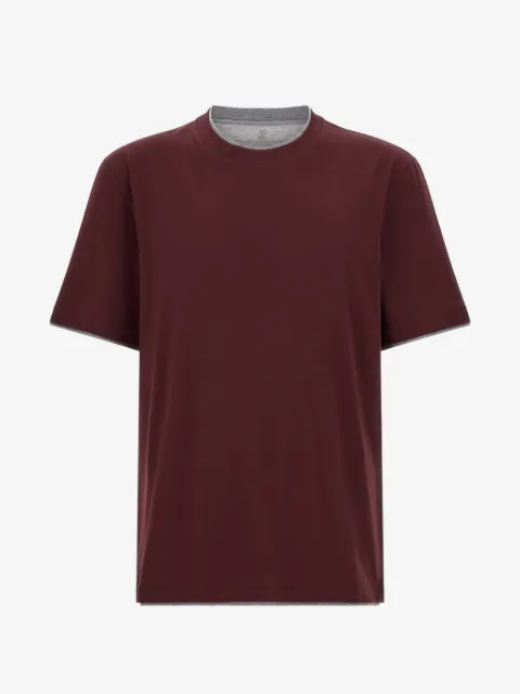 Brunello Cucinelli double-layer T-shirt