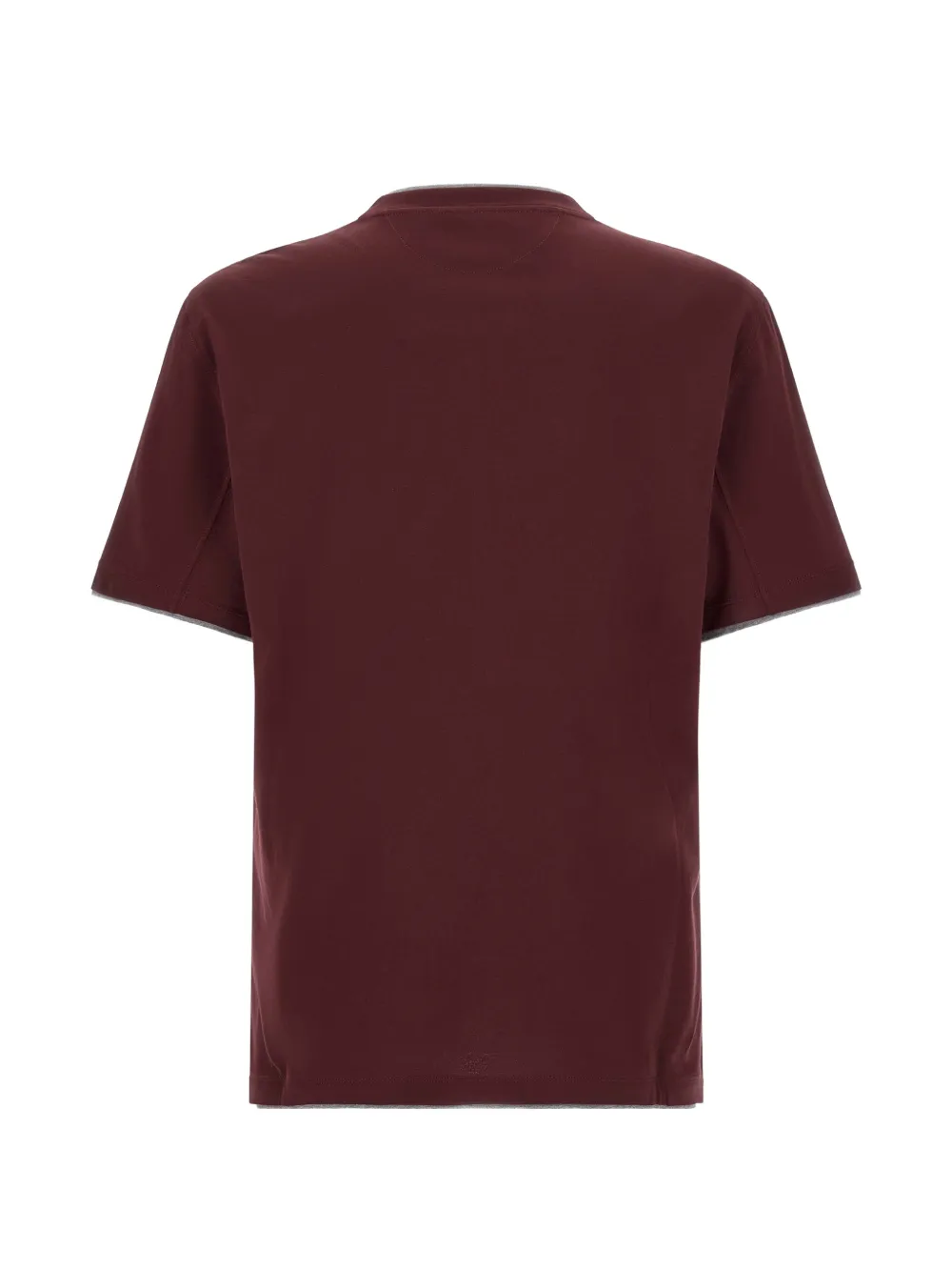 Brunello Cucinelli Gelaagd T-shirt Rood