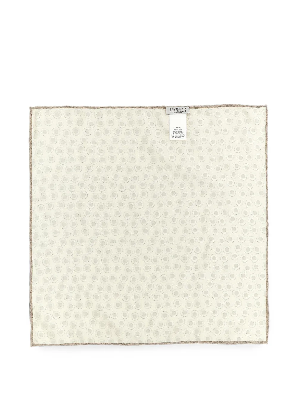 Brunello Cucinelli Pochet met stippen Beige