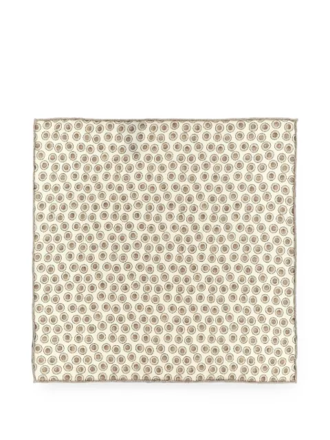 Brunello Cucinelli polka-dot silk pocket square