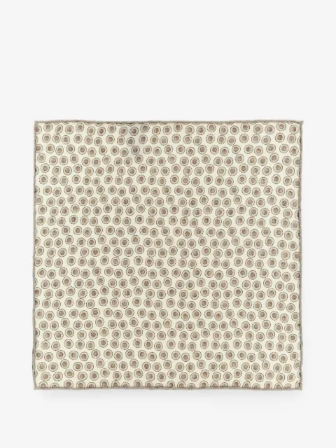 Brunello Cucinelli polka-dot silk pocket square