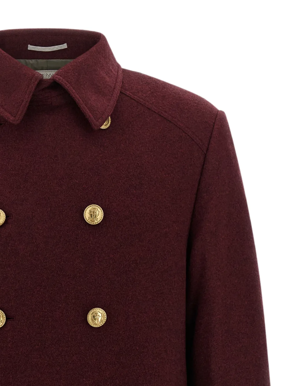 Brunello Cucinelli Jas met dubbele rij knopen Rood