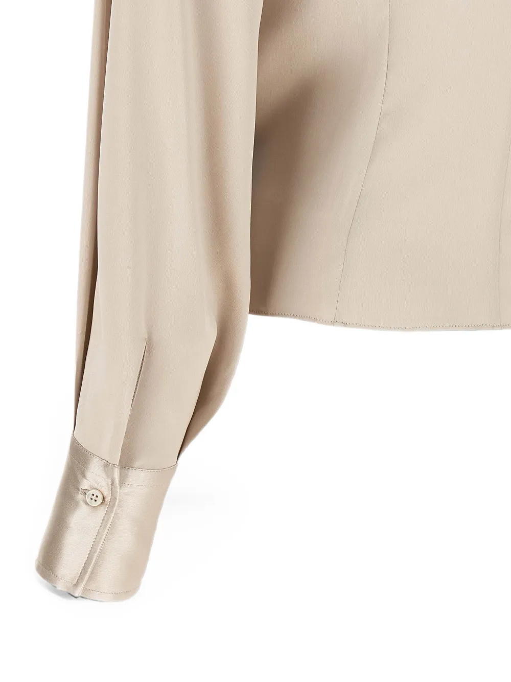 Brunello Cucinelli Asymmetrische blouse Beige