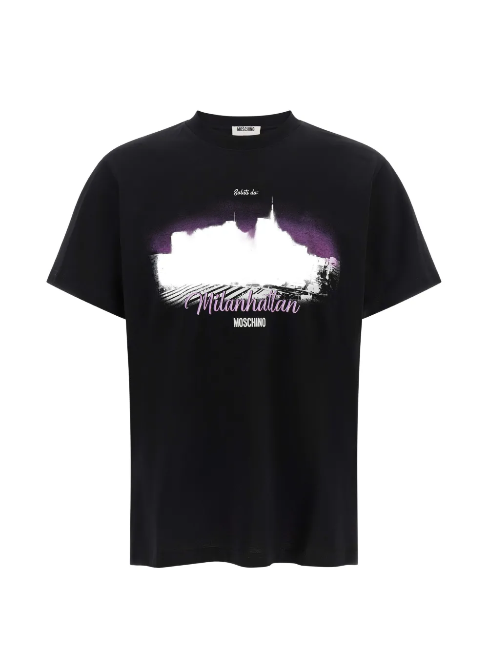 Moschino Milanhattan graphic-print T-shirt - Nero