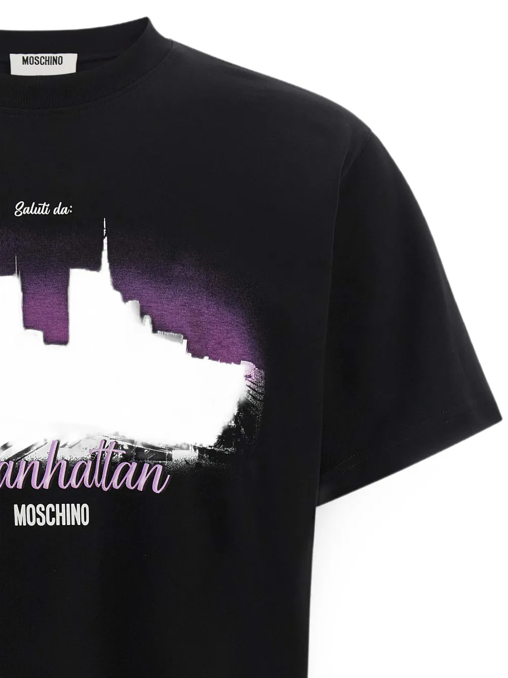 Moschino Milanhattan T-shirt met grafische print Zwart