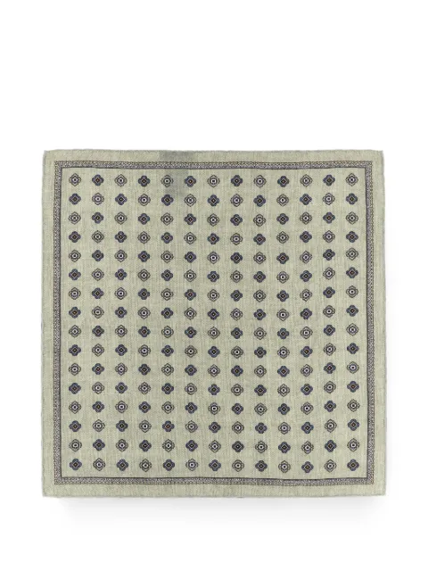 Brunello Cucinelli Medaglione geometric-pattern pocket square