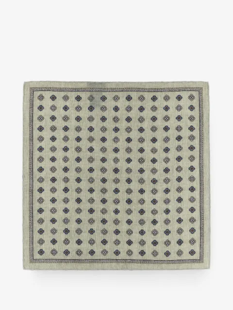 Brunello Cucinelli Medaglione geometric-pattern pocket square